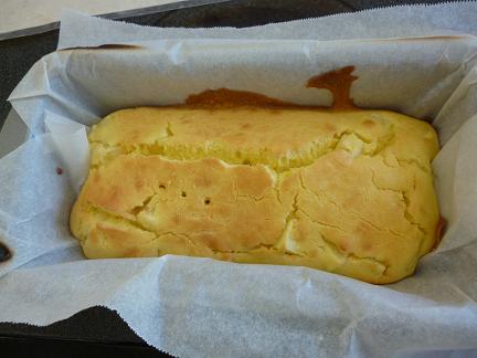 米粉で作った蒸しパンの写真