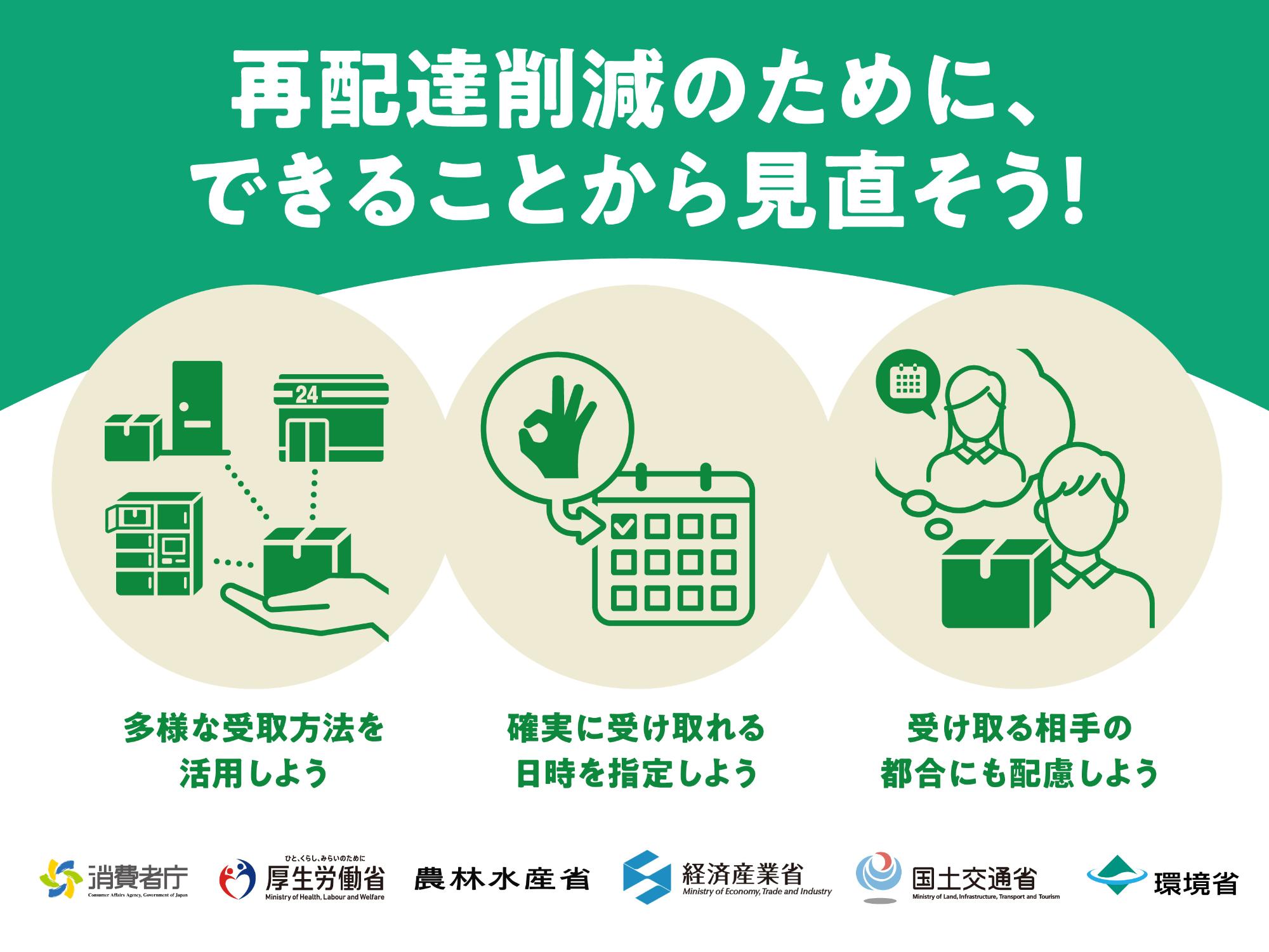令和8年度「再配達削減PR月間」バナー